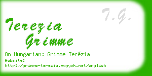terezia grimme business card